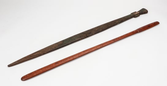 Two Battle Clubs, Melanesia, 20th C.