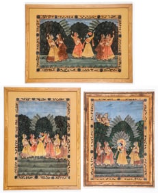 3 Indian Pichwai Paintings