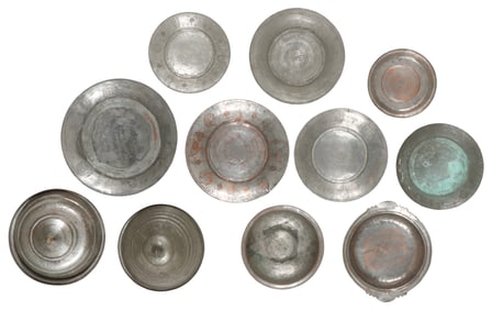 Collector's Lot of Antique Armenian Tinned Copper, 11 Items