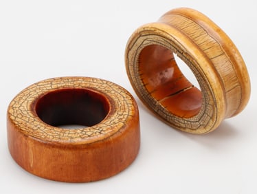 2 Antique African Bone Bracelets