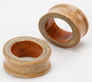 2 Antique African Bone Bracelets