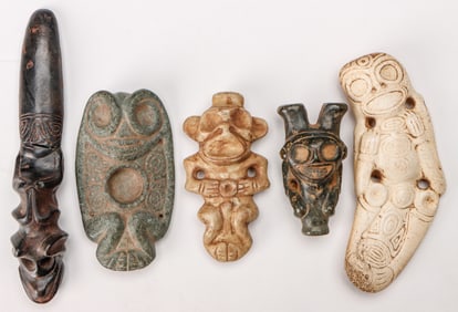 Collection of Taino Stone and Bone Implements