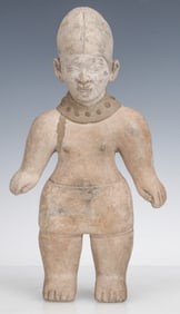 Jama-Coaque Style Female Whistle Figure