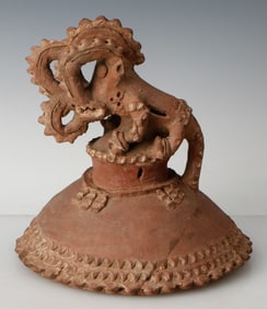 Pre-Columbian Nicoya Pottery Incensario, Costa Rica, C. 600-1100 BCE