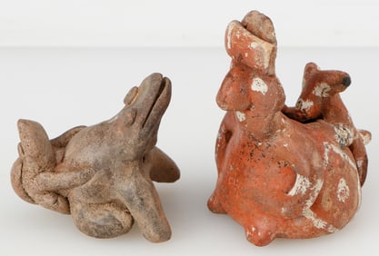 2 Pre-Columbian Pottery Figural Groups