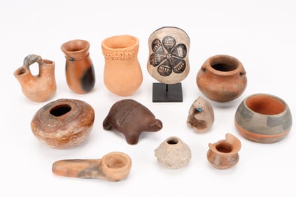 Collector's Lot of 12 Native Pottery