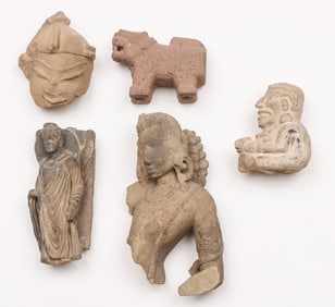 Ethnographic Collector's Lot of 5 Stone Carvings