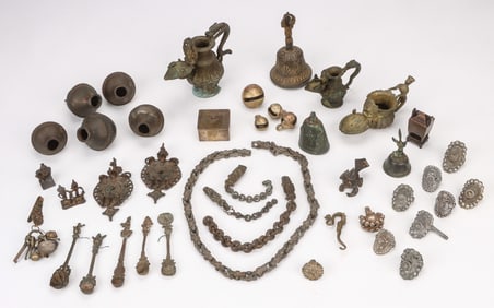 Collector's Lot of 43 Southeast Asian Metalwares