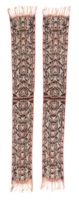 Two Identical Indonesian Cotton Ikat Textiles, Mid 20th C.