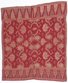 2 Antique Balinese Songket Textiles, Indonesia, Early 20th C.
