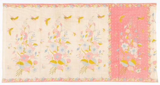 Cotton Tulis Batik Opened Sarong, Pekalongan, Indonesia, Early 20th C.