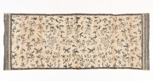Prada Batik With Gold Leaf, Bali, Indonesia, Early 20th C.