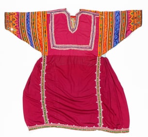 Embroidered Sind Dress With Mirrorwork, India, Mid 20th C.