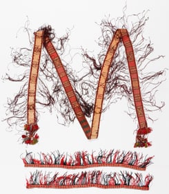 3 Antique Uzbek Tent Wall Decorations