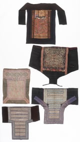 Collector's Lot of 5 Miao Baby Carriers, China