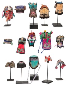 Group of 15 Chinese Children's Hats