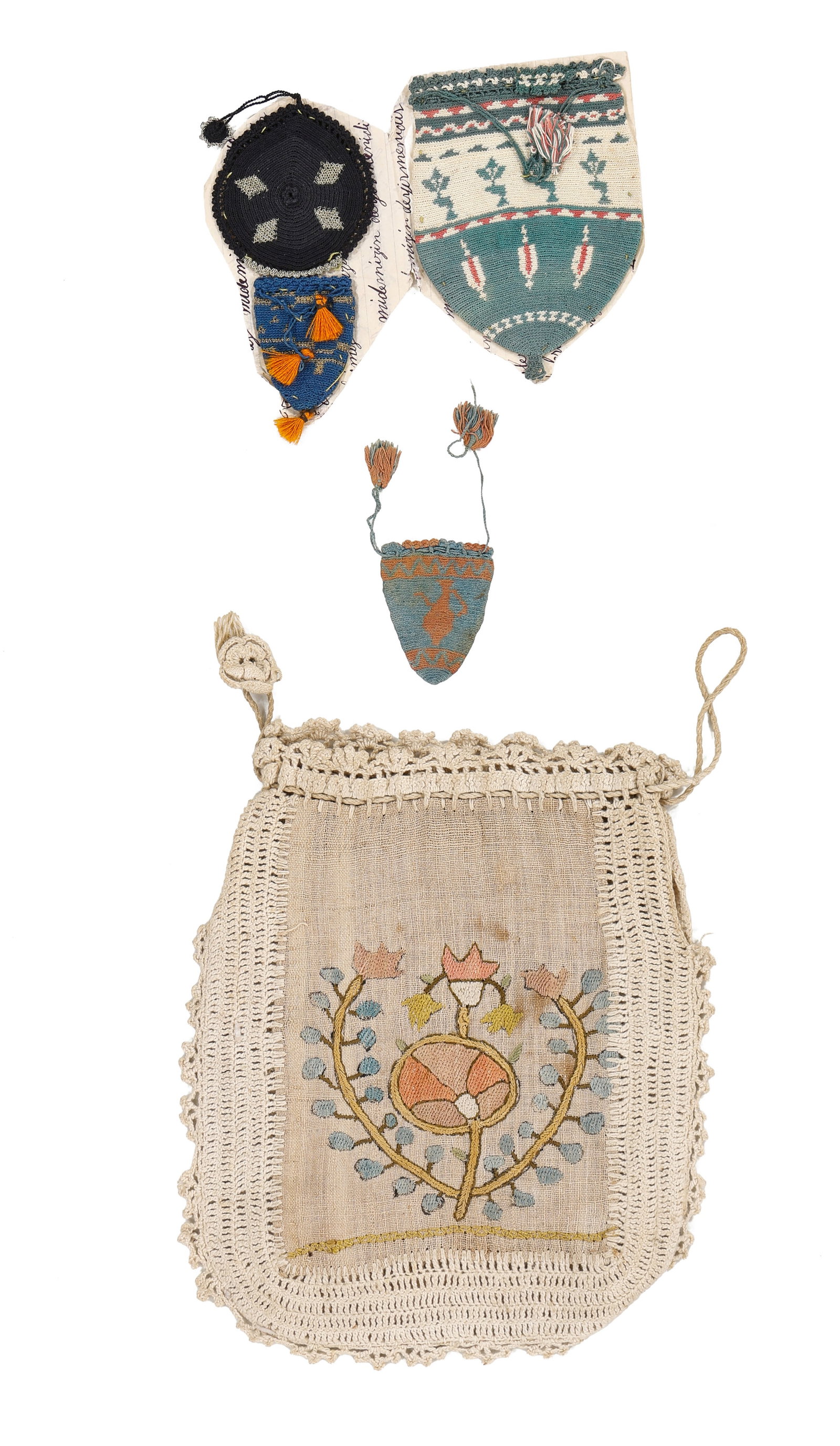 Collectors Lot of 5 Turkish Embroidered Purses (1 of 2)