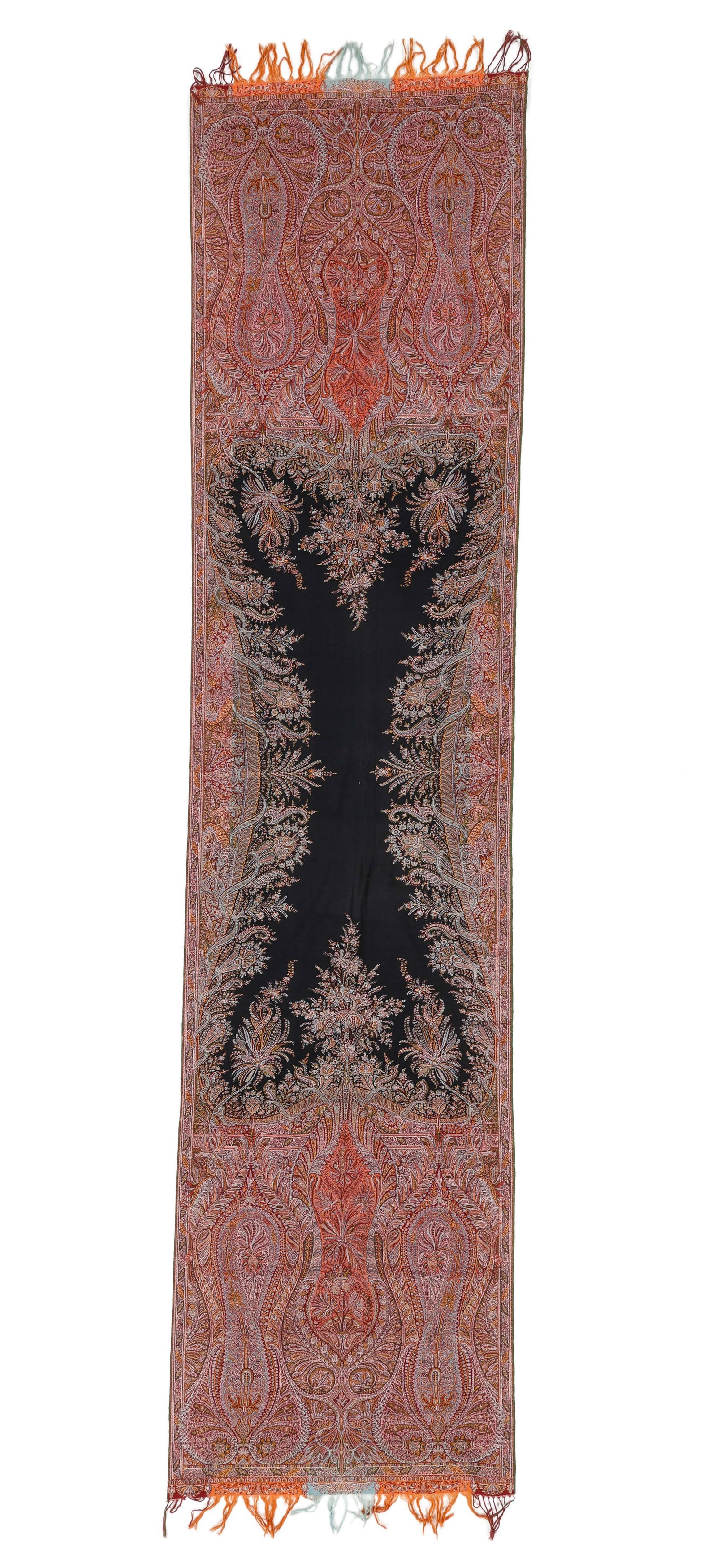 Antique Paisley Shawl, France, 2'1'' x 8'10'' (1 of 3)