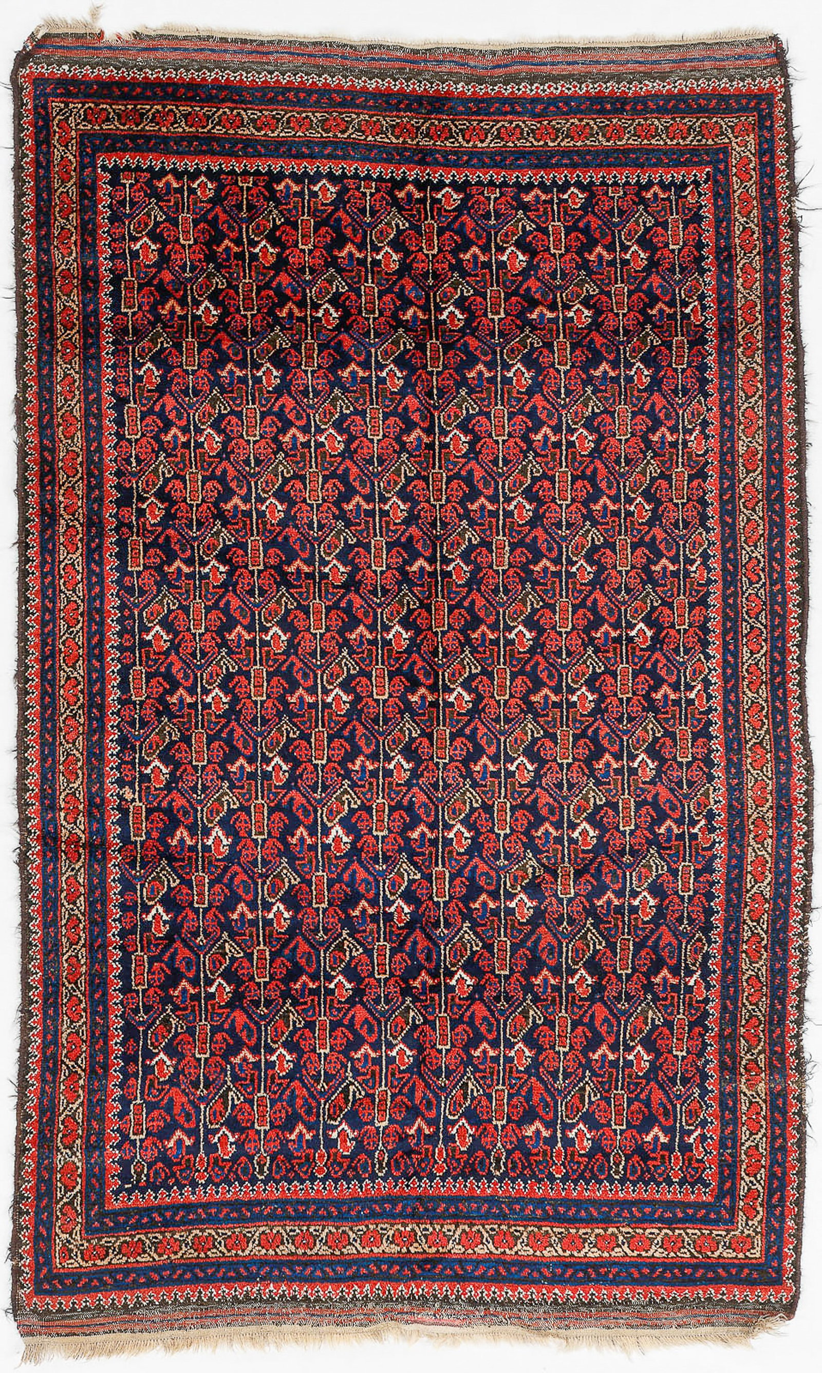 Arab Baluch Rug, Ferdows Area, South Khorasan, Ca. 1875, 3'9'' x 6'3'' (1 of 4)
