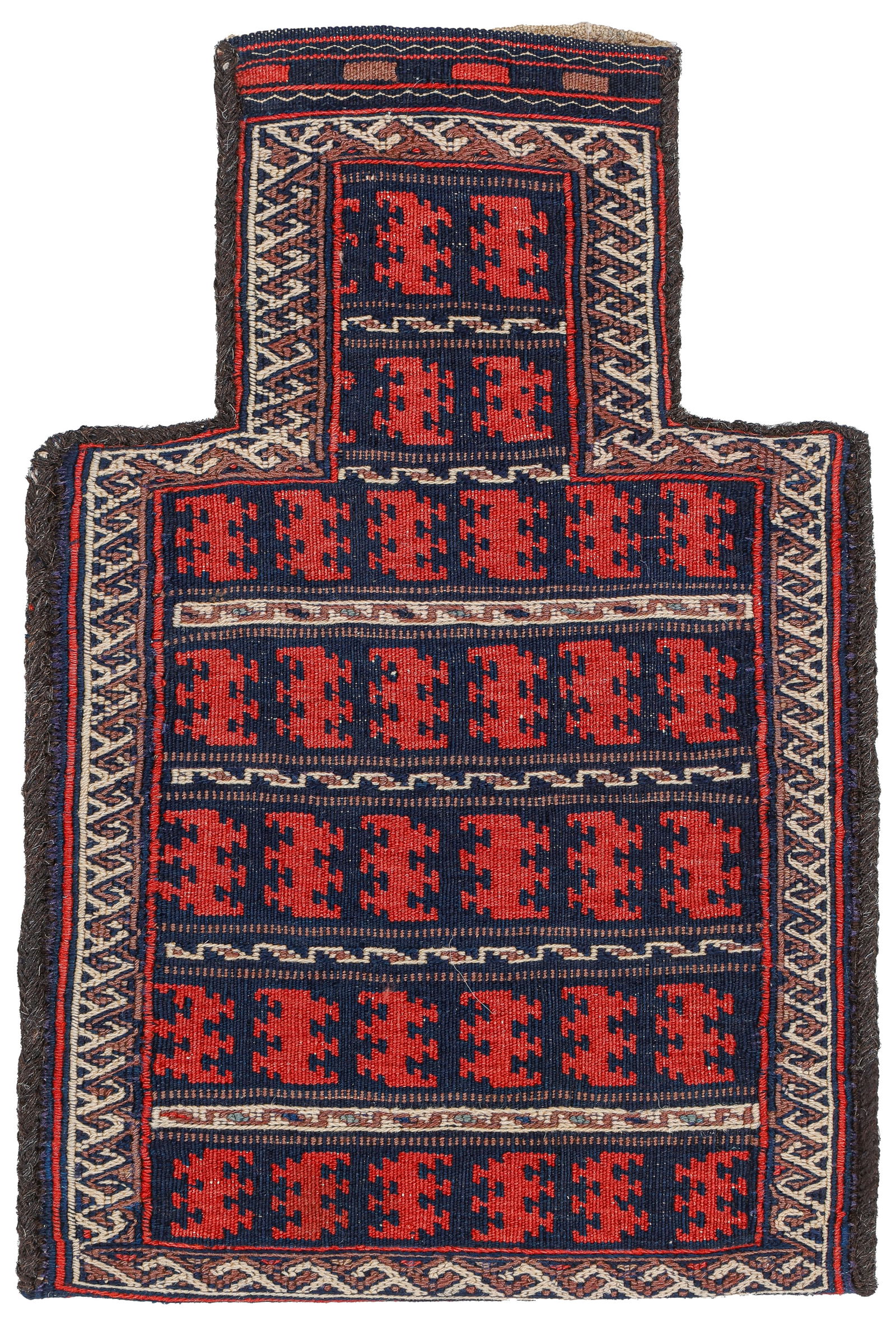 Baluch Kilim Salt Bag, Persia/Afghanistan, Early 20th C., 1'2'' x 1'10'' (1 of 2)