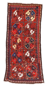 Kirgiz Rug, Upper Amu Darya, Early 20th C., 4'1'' x 9'2''