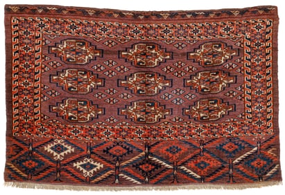 Yomud Chuval, Turkmenistan, Ca. 1900, 4'0'' x 2'7''