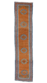 Long Monastic Runner Rug, Tibet, Late 19th C., 2'5'' x 10'5''