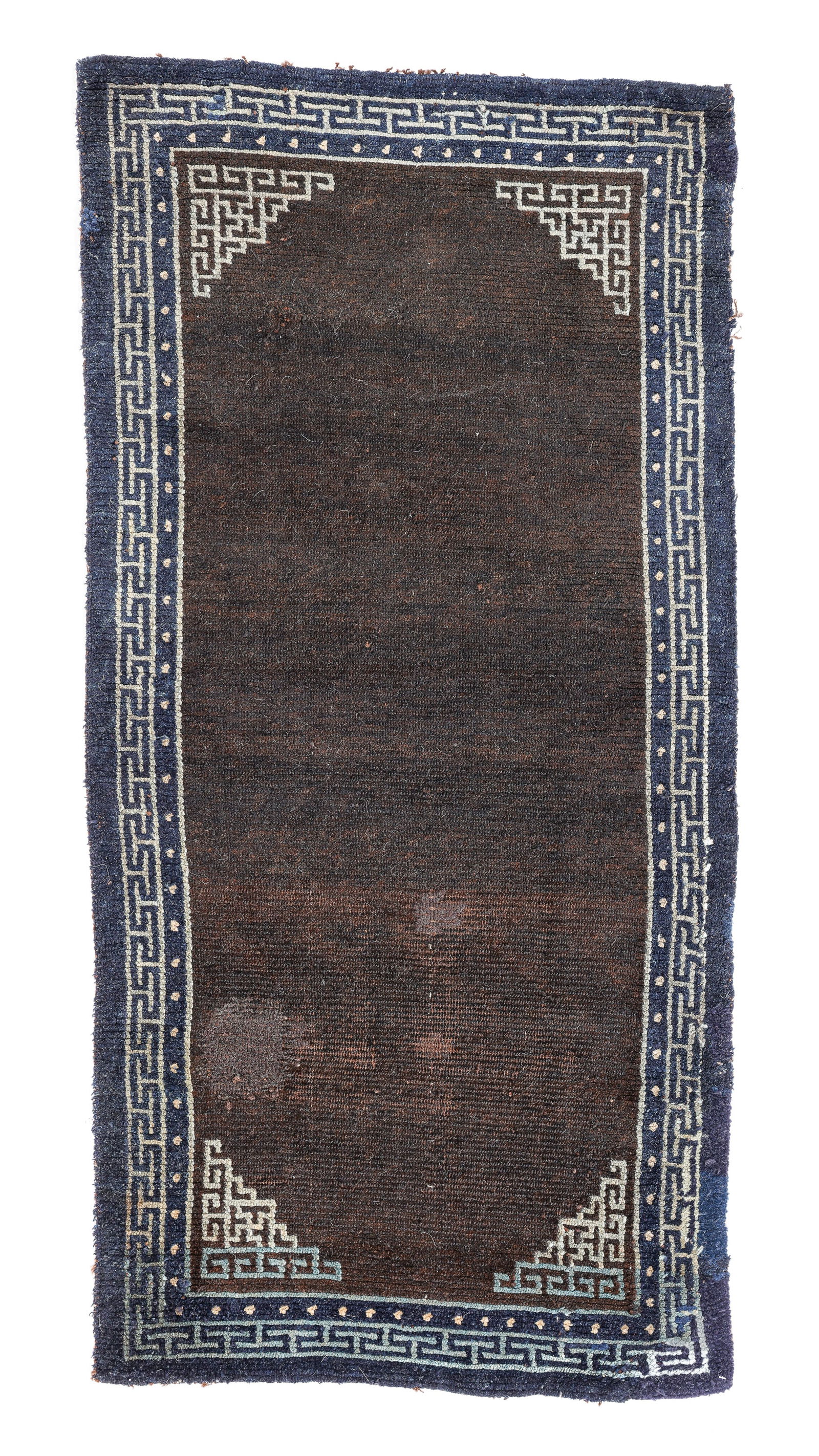 Open Field Khaden Sleeping Rug, Tibet, Mid 19th C., 2'7'' x 5'2'' (1 of 4)
