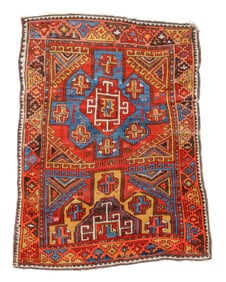 Central/East Anatolian Kurd Rug, Turkey, Late 19th C., 3'10'' x 4'10''