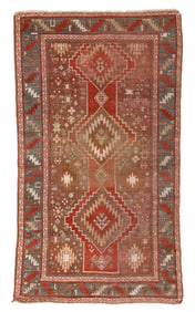 Kazak Rug, Caucasus, Late 19th C., 4'4'' x 7'9''