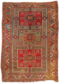 Anatolian or Caucasian Rug, Ca. 1880, 5'7'' x 8'0''