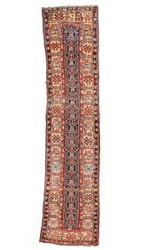 Northwest Persian Kurd Runner, Persia, Ca. 1875, 2'11'' x 12'6''