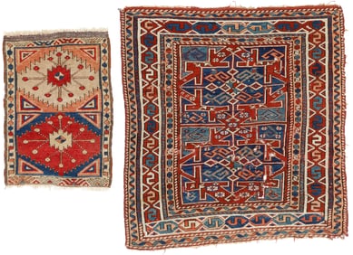 Bergama Rug and Konya Area Yastik, Turkey, Ca. 1875
