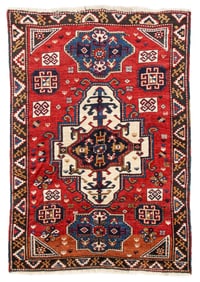Kazak Rug, Caucasus, Late 19th C., 5'1'' x 7'3''