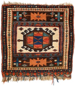 Jaff Kurd Bagface, Persia, 19th C., 1'9'' x 1'9''