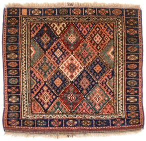 Jaff Kurd Bagface, Persia, Late 19th C., 2'2'' x 2'0''