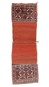 Open Gashgai Double Saddle Bag, Persia, Ca. 1875, 2'0'' x 6'2''