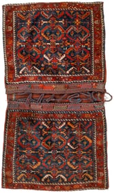 Gashgai Double Pile Saddlebag, Persia, Ca. 1875, 2'3'' x 3'11''
