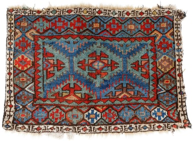 NW Persian Kurd Bagface, Persia, 19th C., 3'2'' x 2'2''
