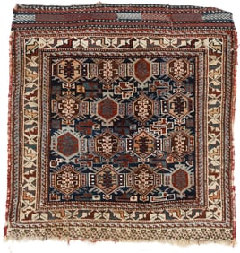 Afshar Bagface, Persia, Late 19th C., 2'1'' x 2'2''