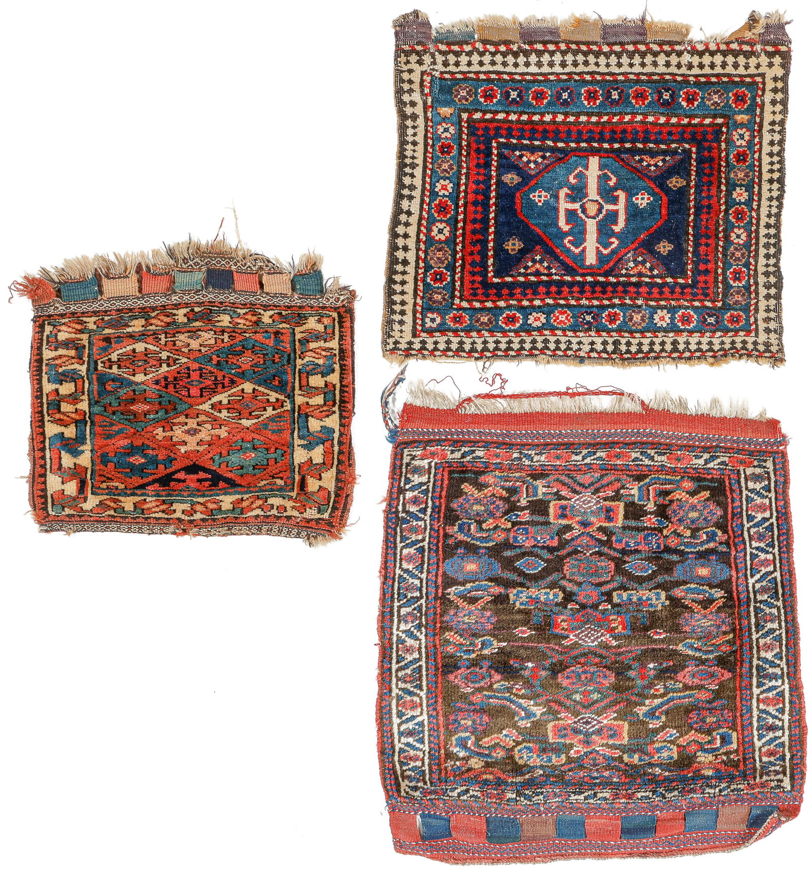 3 Kurd Bagfaces, Persia, Late 19th C. (1 of 4)