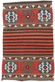 Shahsevan Kilim, Transcaucasus, Late 19th C., 3'6'' x 5'5''