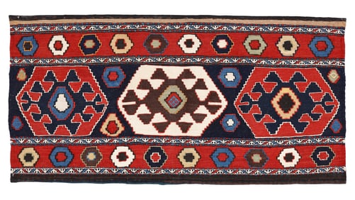 Shahsevan Mafrash Kilim Panel, Transcaucasus, Late 19th C., 3'6'' x 1'9''