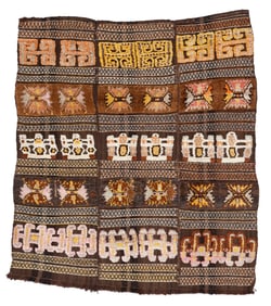 East Anatolian Kars Mixed Weave Winter Horse Cover, Turkey, Early 20th C., 5'1'' x 5'9''