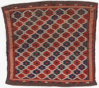 Anatolian Flatweave Verneh Cover, Turkey, Ca. 1875, 2'6'' x 2'3''