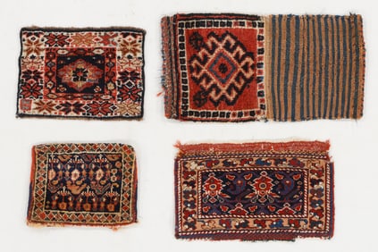 Group of 4 Luri, Veramin, Kurd Chantehs, Persia, 19th C.