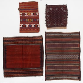 4 Baluch & Veramin Weavings, Persia/Afghanistan, Late 19th C.