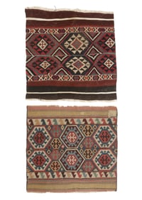 2 Shahsavan Kilims, Transcaucasus, Ca. 1900