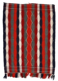 Gashgai Moj Warpface Kilim, Persia, Ca. 1900, 4'9'' x 6'7''