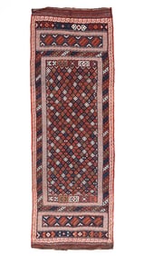 Luri Bakhtiyari Kilim, Persia, Late 19th C., 3'10'' x 11'6''